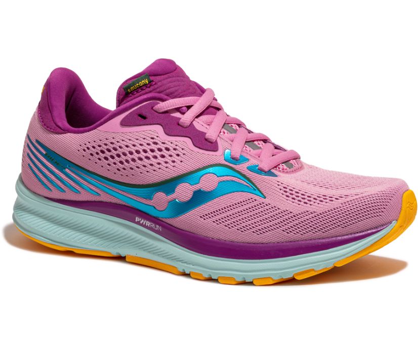 Saucony Ride 14 Women's Running Shoes Pink / Purple | Canada 191OKIR